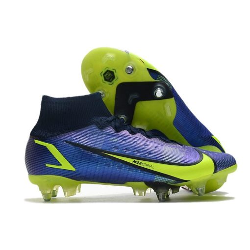 Nike Mercurial Superfly 8 Elite SG-PRO AC Recharge - Neonblauw Navy_1.jpg